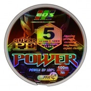 Шнур для риболовлі, EOS Power Super PE, 100м, перетин 0,38мм